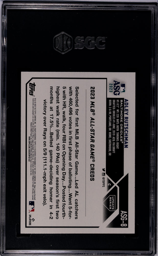 2023 Topps Update #ASG-8 Adley Rutschman All-Star Game SGC 10