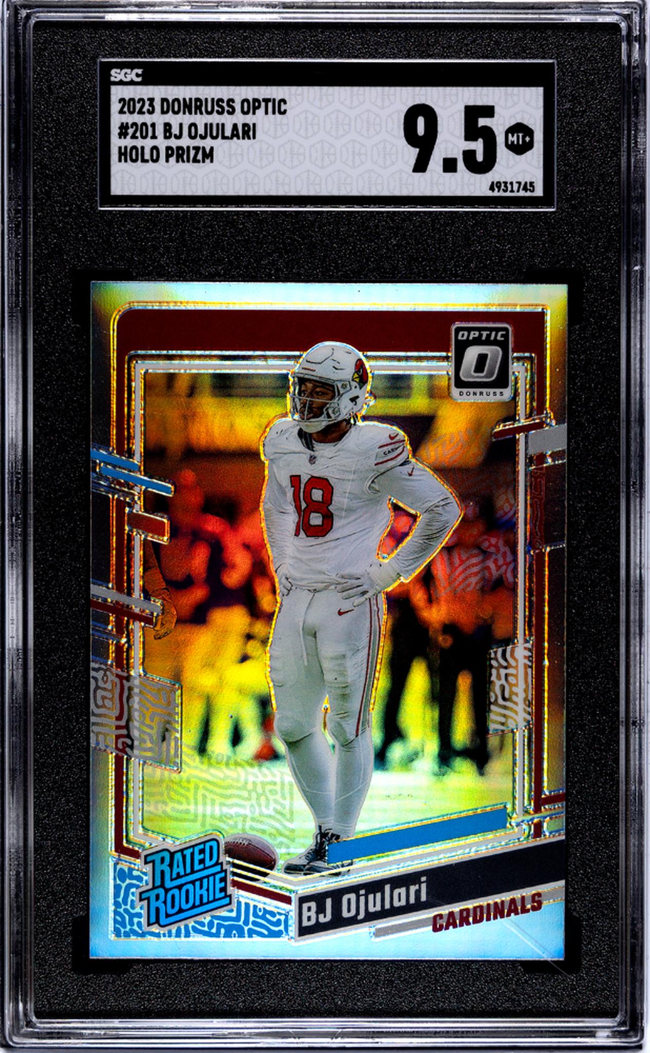 2023 Panini Donruss Optic #201 BJ Ojulari Holo Rookie SGC 9.5