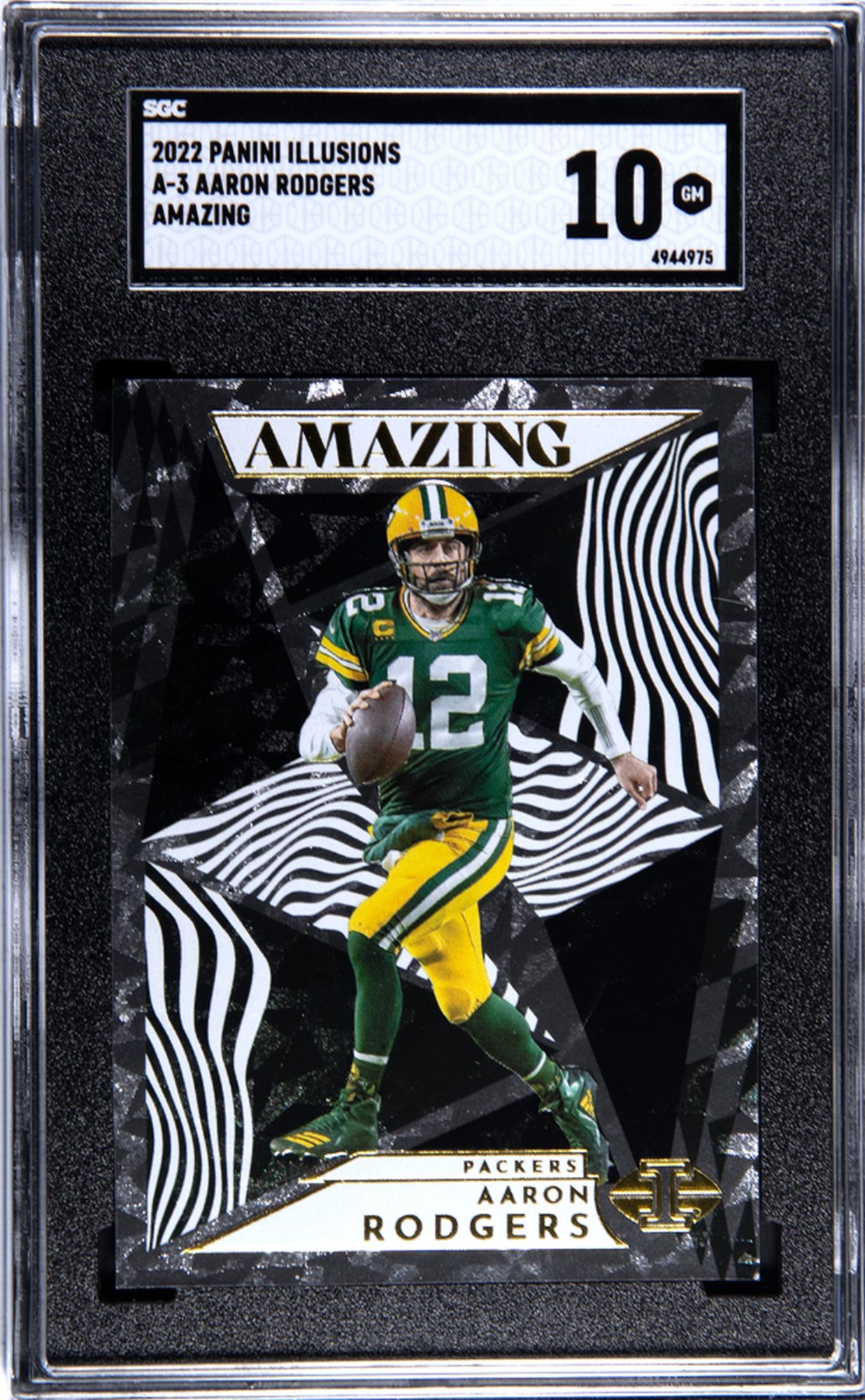 2022 Panini Illusions Aaron Rodgers Amazing #A-3 SGC 10