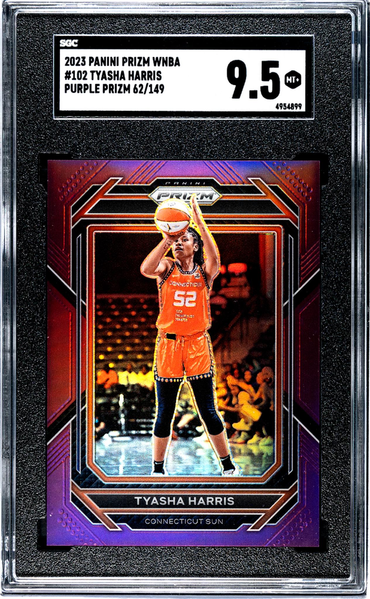 2023 Panini Prizm Wnba #102 Tyasha Harris Purple Prizm 62/149 SGC 9.5