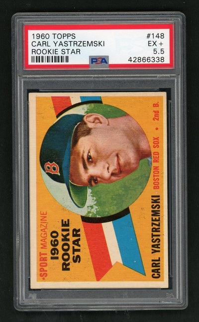 1960 Topps Carl Yastrzemski Rookie Star #148 PSA 5.5