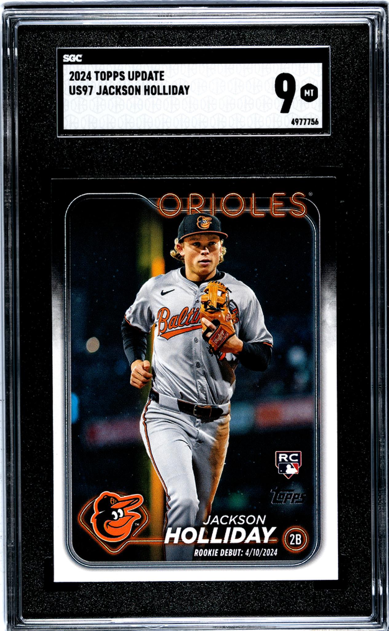 2024 Topps Update Jackson Holliday #US97 RC SGC 9