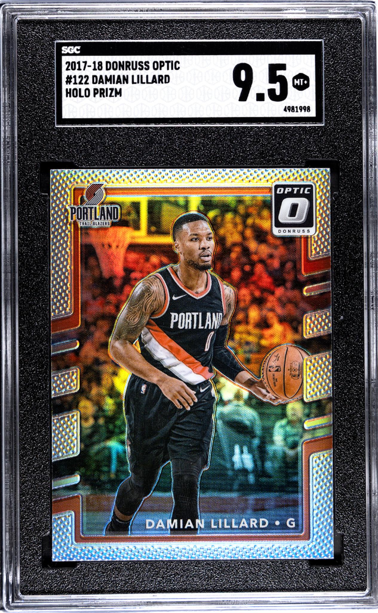 2017 Donruss Optic #122 Damian Lillard SGC 9.5