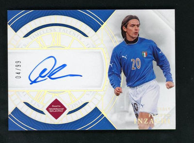 2022 Panini National Treasures Filippo Inzaghi Timeless Talents Auto #TS-FI /99