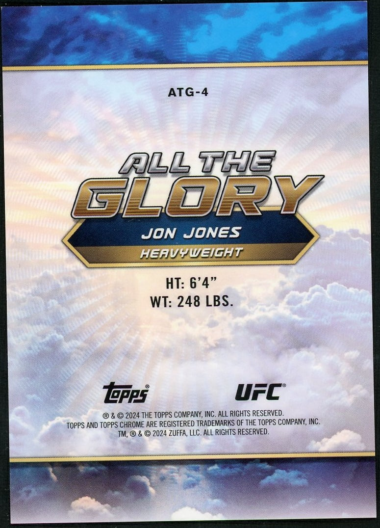 2024 Topps Chrome ATG-4 Jon Jones All the Glory