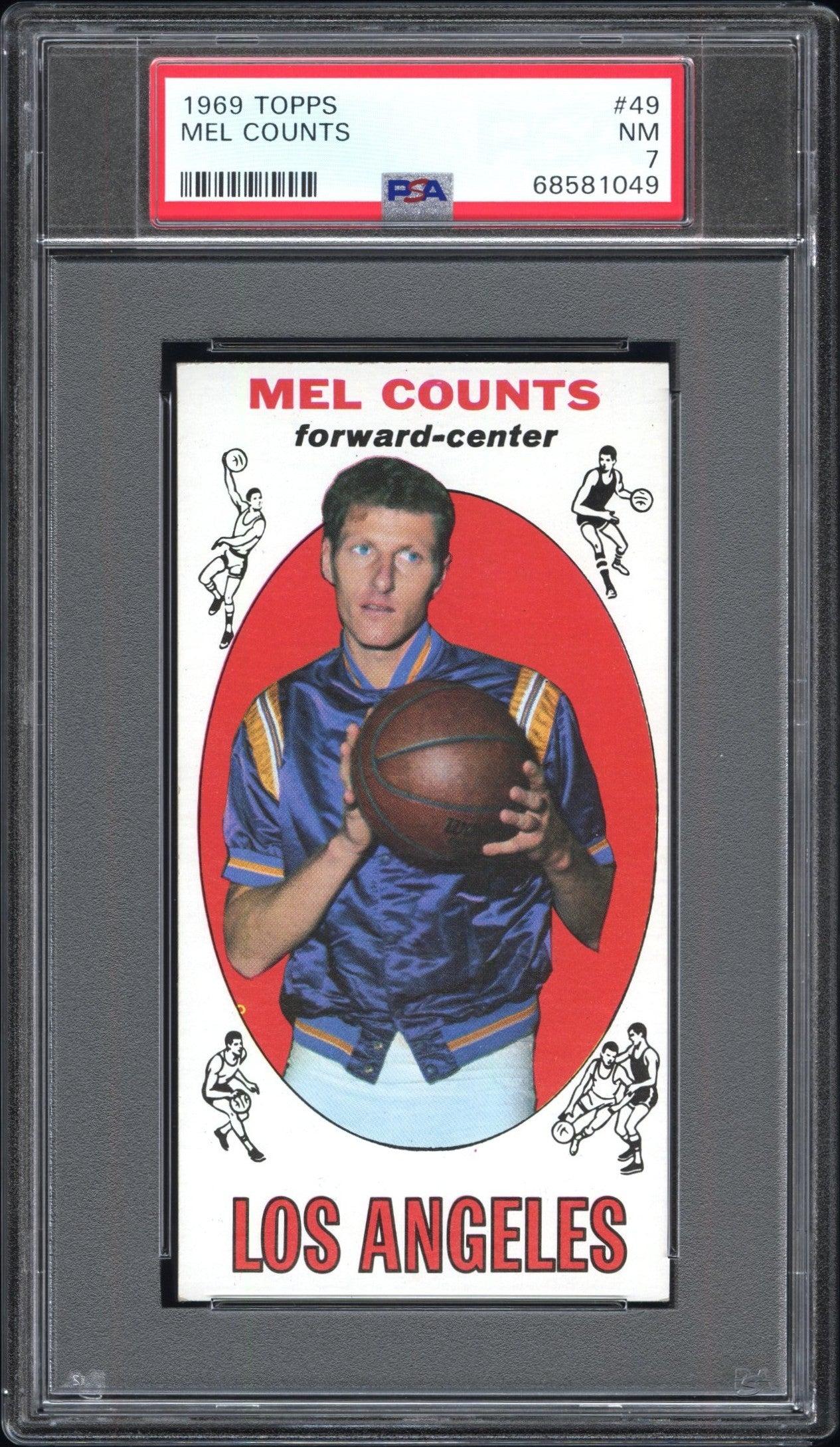 1969 Topps #49 Mel Counts PSA 7