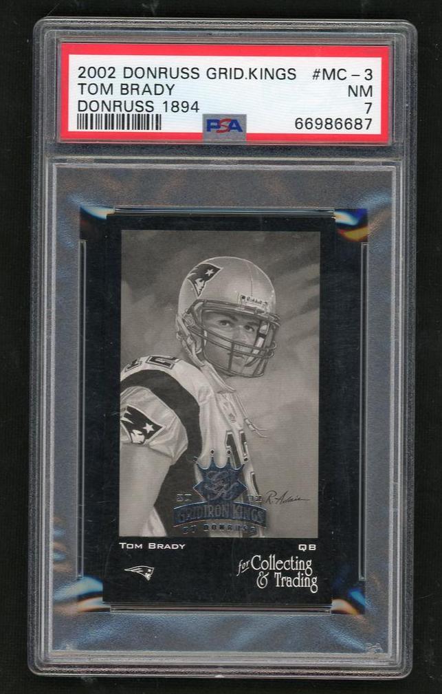 2002 Gridiron Kings '84 Donruss Tom Brady #MC3 /1000 PSA 7