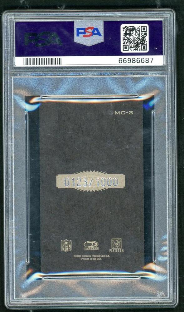 2002 Gridiron Kings '84 Donruss Tom Brady #MC3 /1000 PSA 7