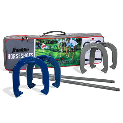 Franklin Sports Family Horseshoes Set with Cast Iron Horseshoes