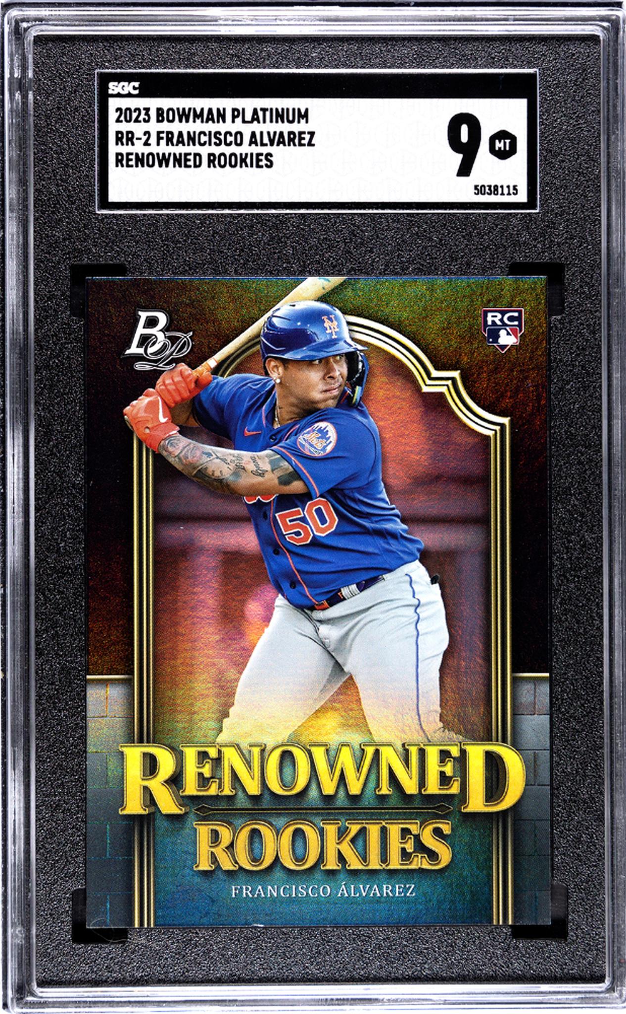2023 Bowman Platinum Renowned Rookies Francisco Alvarez #RR-2 RC SGC 9