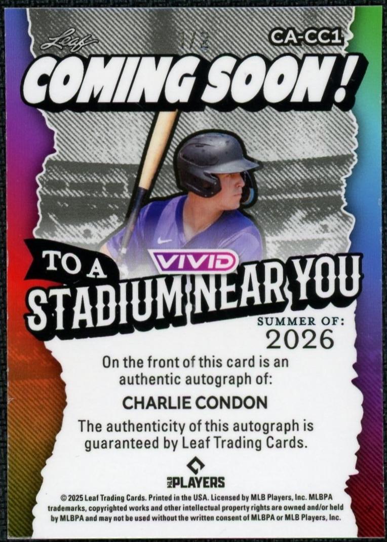 2025 Vivid CA-CC1 Charlie Condon Auto /2