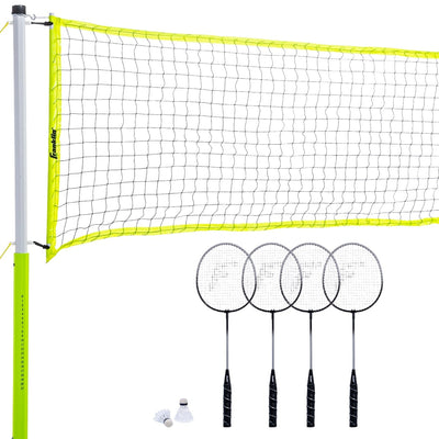 Franklin Sports Advanced Badminton Set with Net, Poles, and Rackets