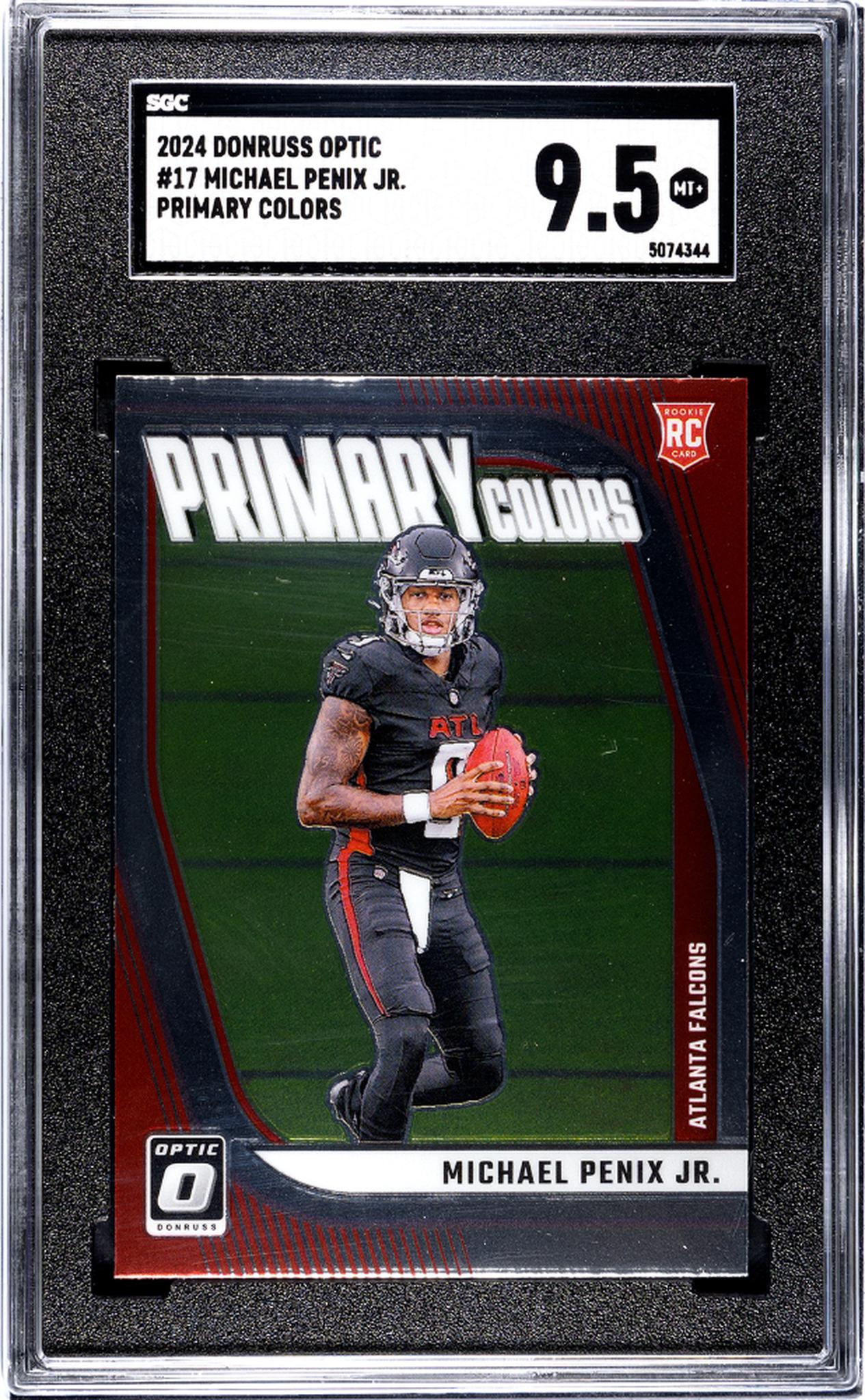 2024 Donruss Optic #17 Michael Penix Jr. Primary Colors SGC 9.5
