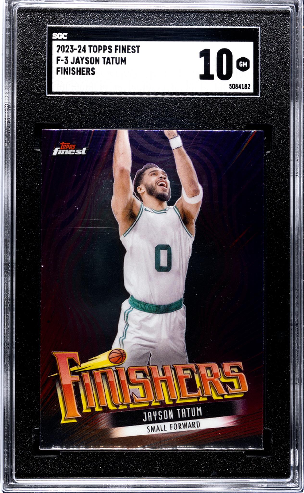 2023-24 Topps Finest Finishers Jayson Tatum #F-3 Insert SGC 10
