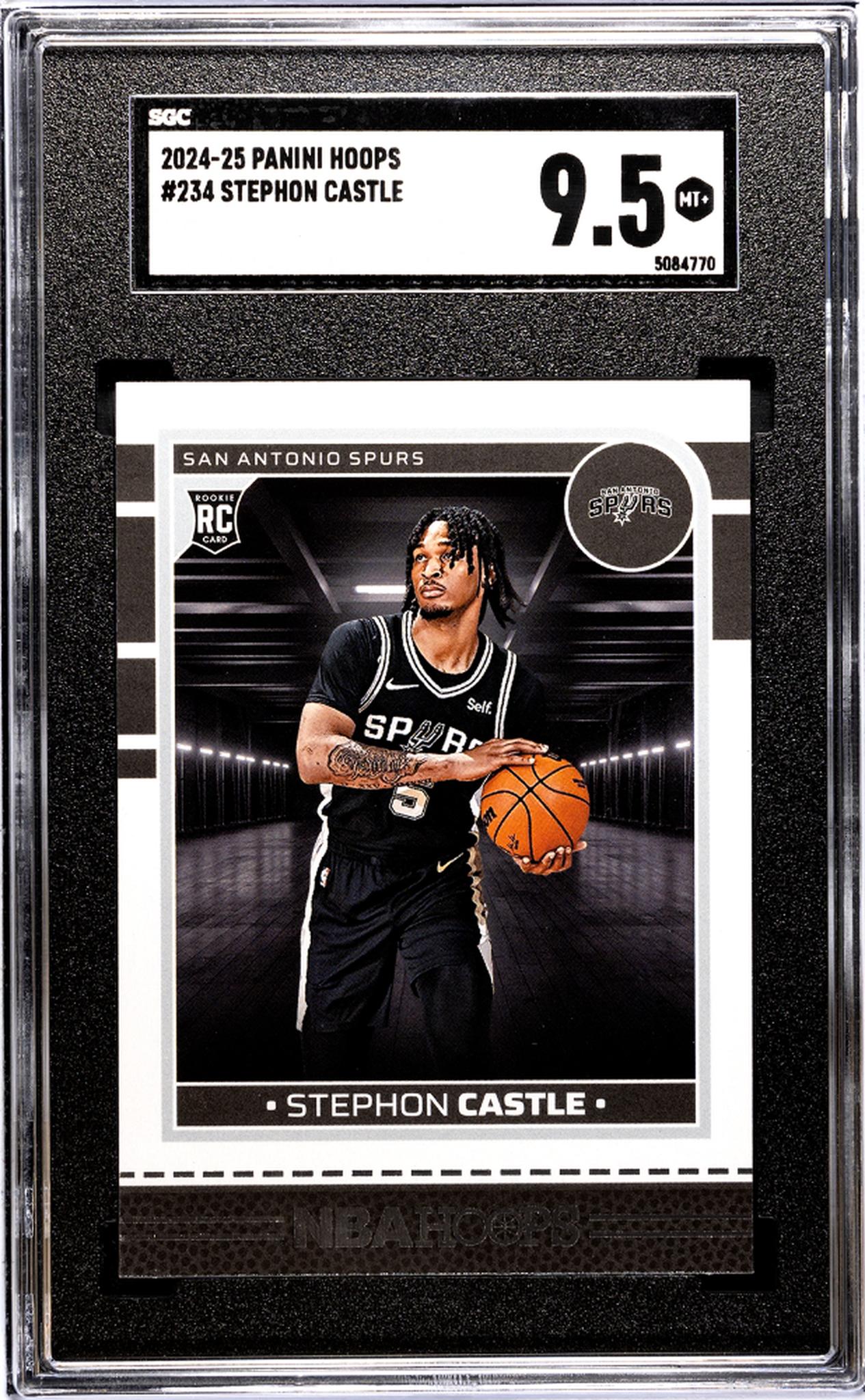 2024-25 Panini Hoops #234 Stephon Castle SGC 9.5