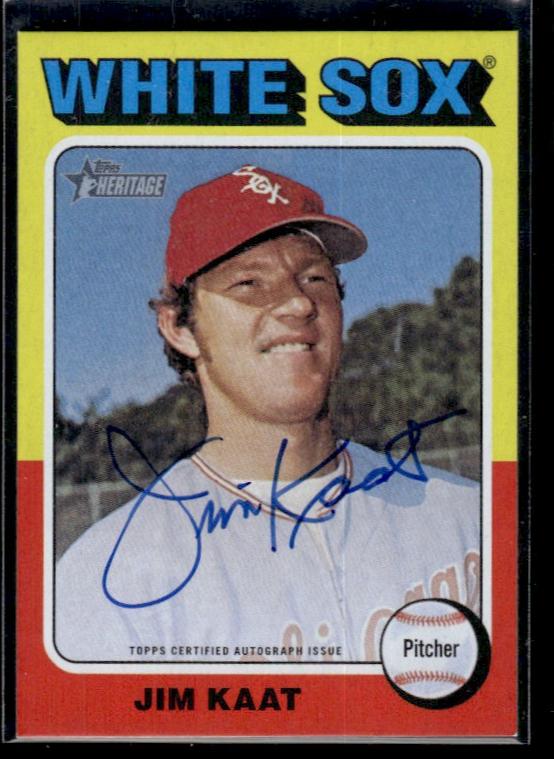 2021 Topps Heritage #ROA-JK Jim Kaat Real One Autographs Chicago White Sox