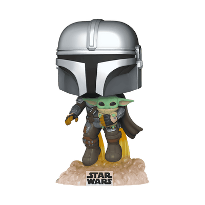Funko Pop! Star Wars: The Mandalorian - Mando Flying with Jet Pack