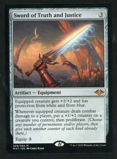 Magic: The Gathering Modern Horizons Sword of Truth and Justice #229/254