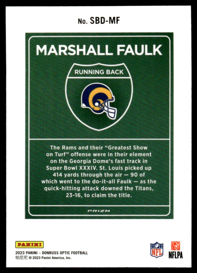 2023 Panini Donruss Optic Downtown #SBD-MF Marshall Faulk