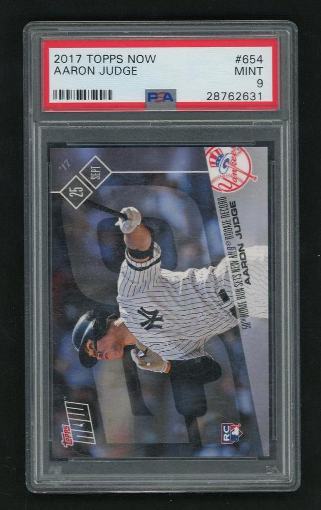 2017 Topps Now Aaron Judge #654 /16138 PSA 9