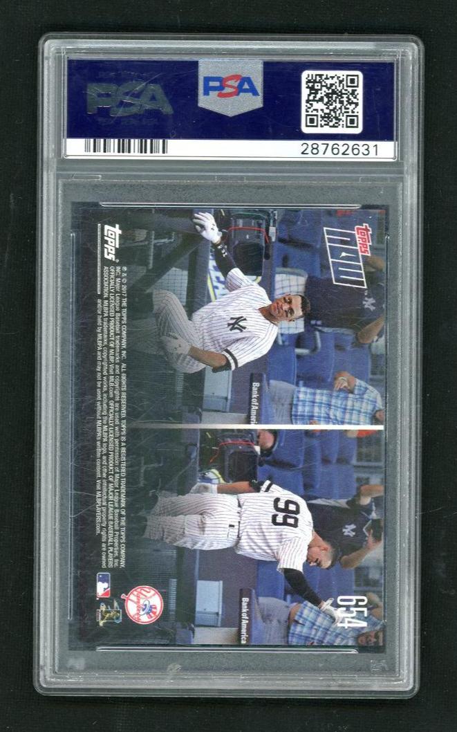 2017 Topps Now Aaron Judge #654 /16138 PSA 9