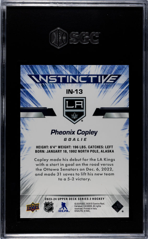 2023-24 Upper Deck #IN-13 Phoenix Copley Instinctive SGC 9.5