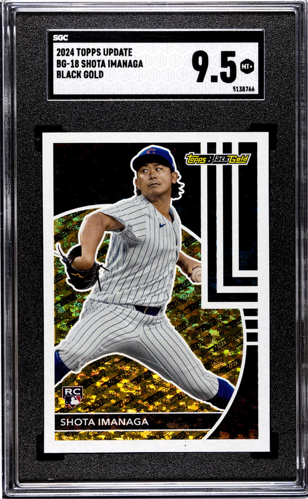 2024 Topps Update #BG-18 Shota Imanaga Black Gold SGC 9.5