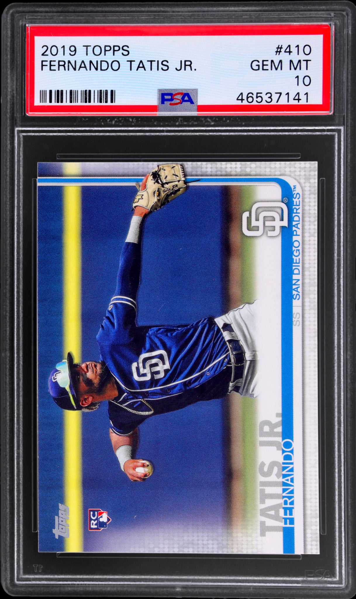 2019 Topps Fernando Tatis Jr. Rookie #410 RC PSA 10