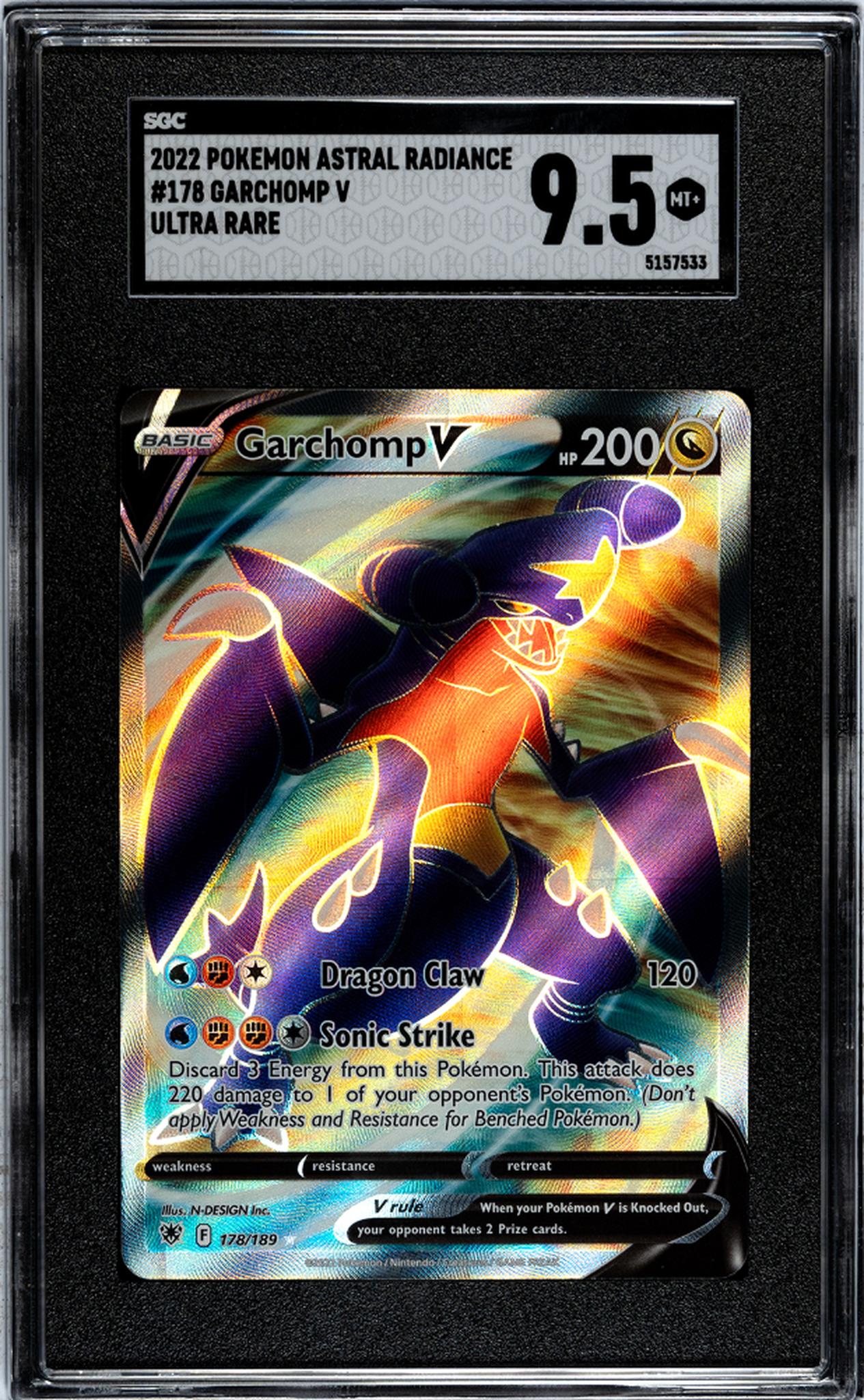 2022 Nintendo Pokemon Garchomp V Astral Radiance #178/189 SGC 9.5