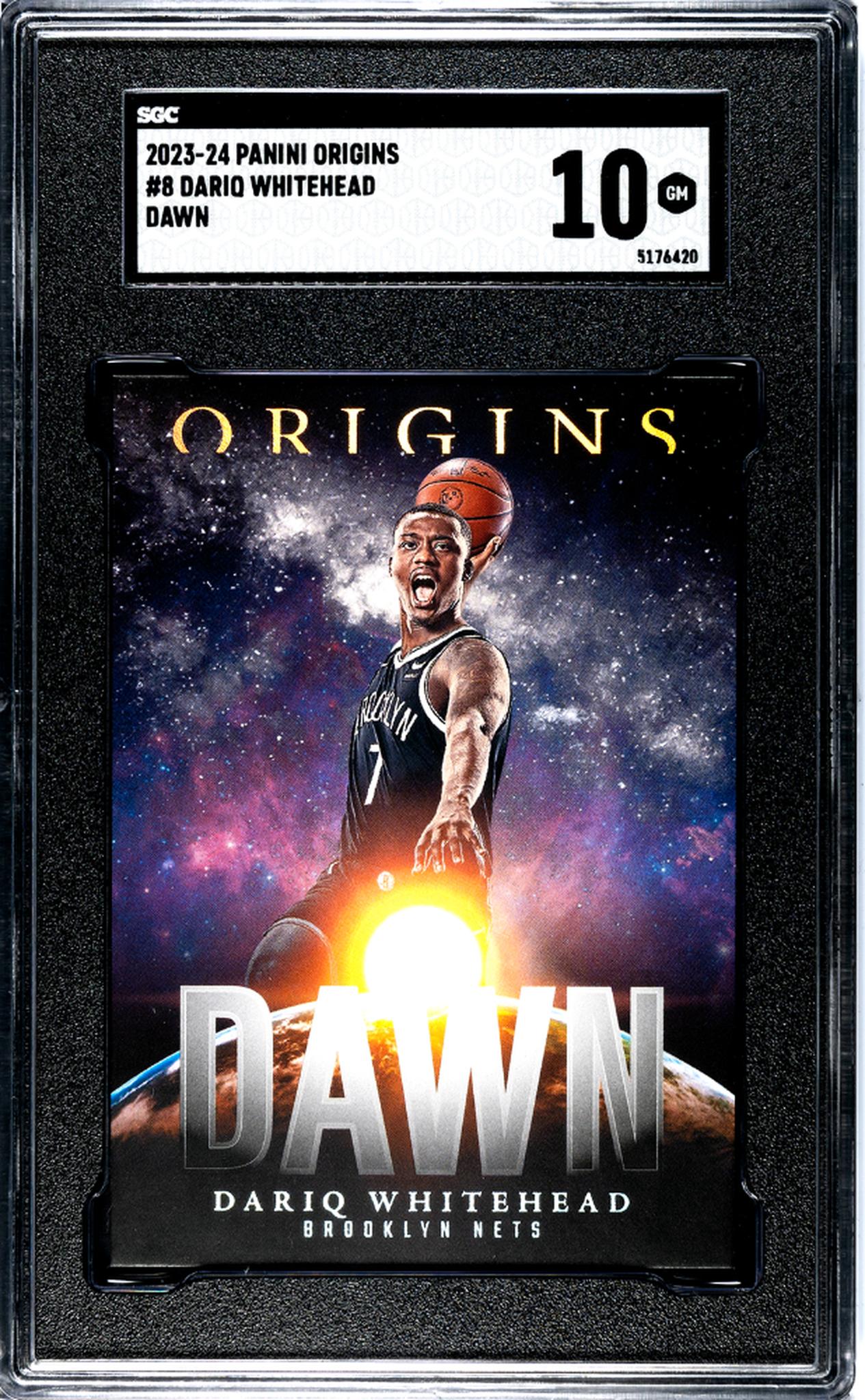 2023 Panini Origins Dawn Dariq Whitehead #8 SGC 10
