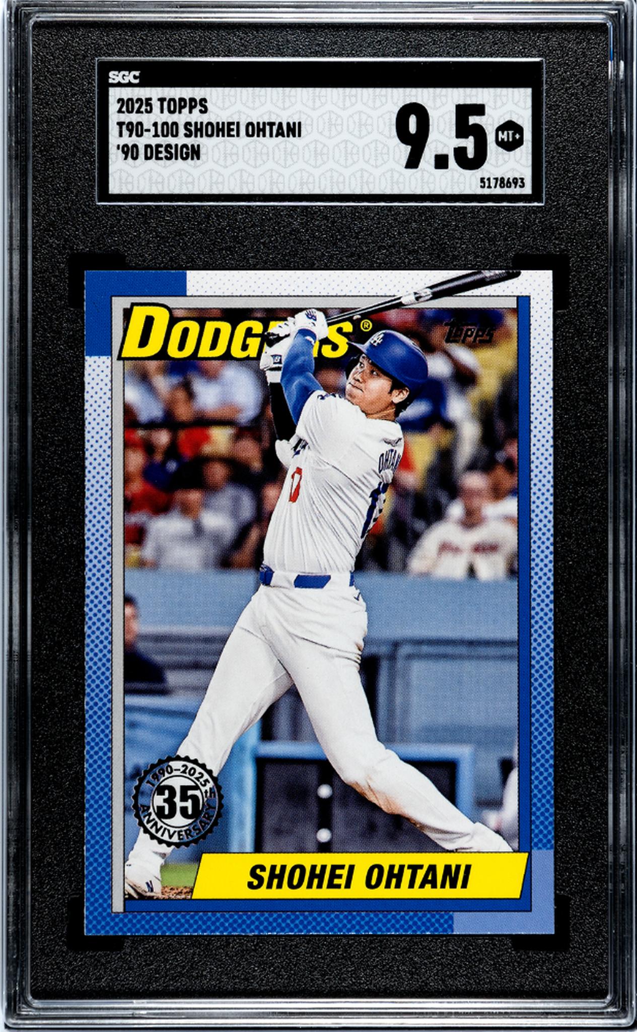 2025 Topps Baseball '90 Design Shohei Ohtani #T90-100 SGC 9.5