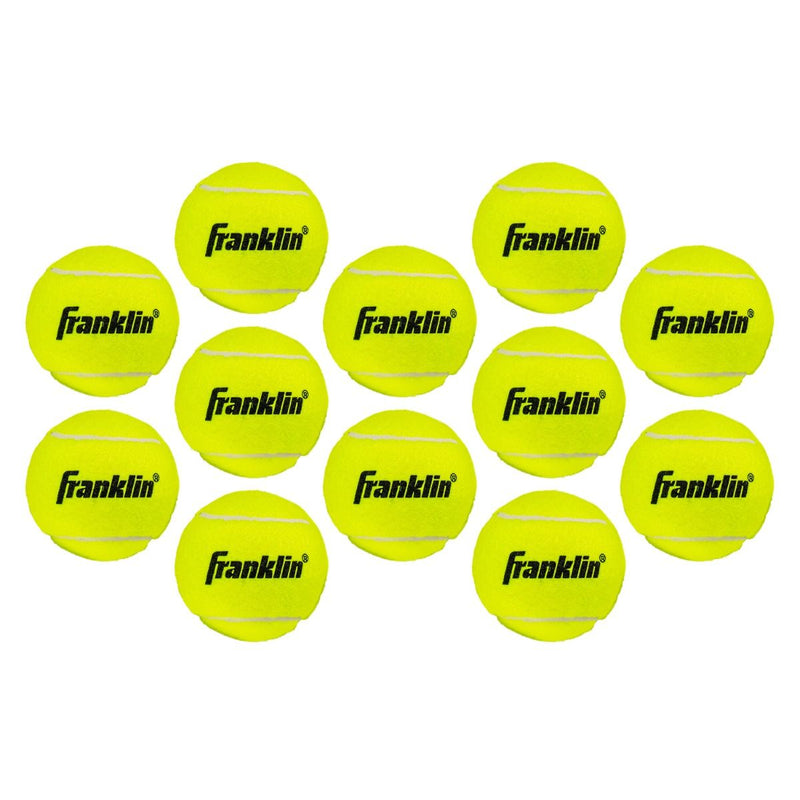 Franklin Sports Pressureless Practice Tennis Balls - 12 Pack
