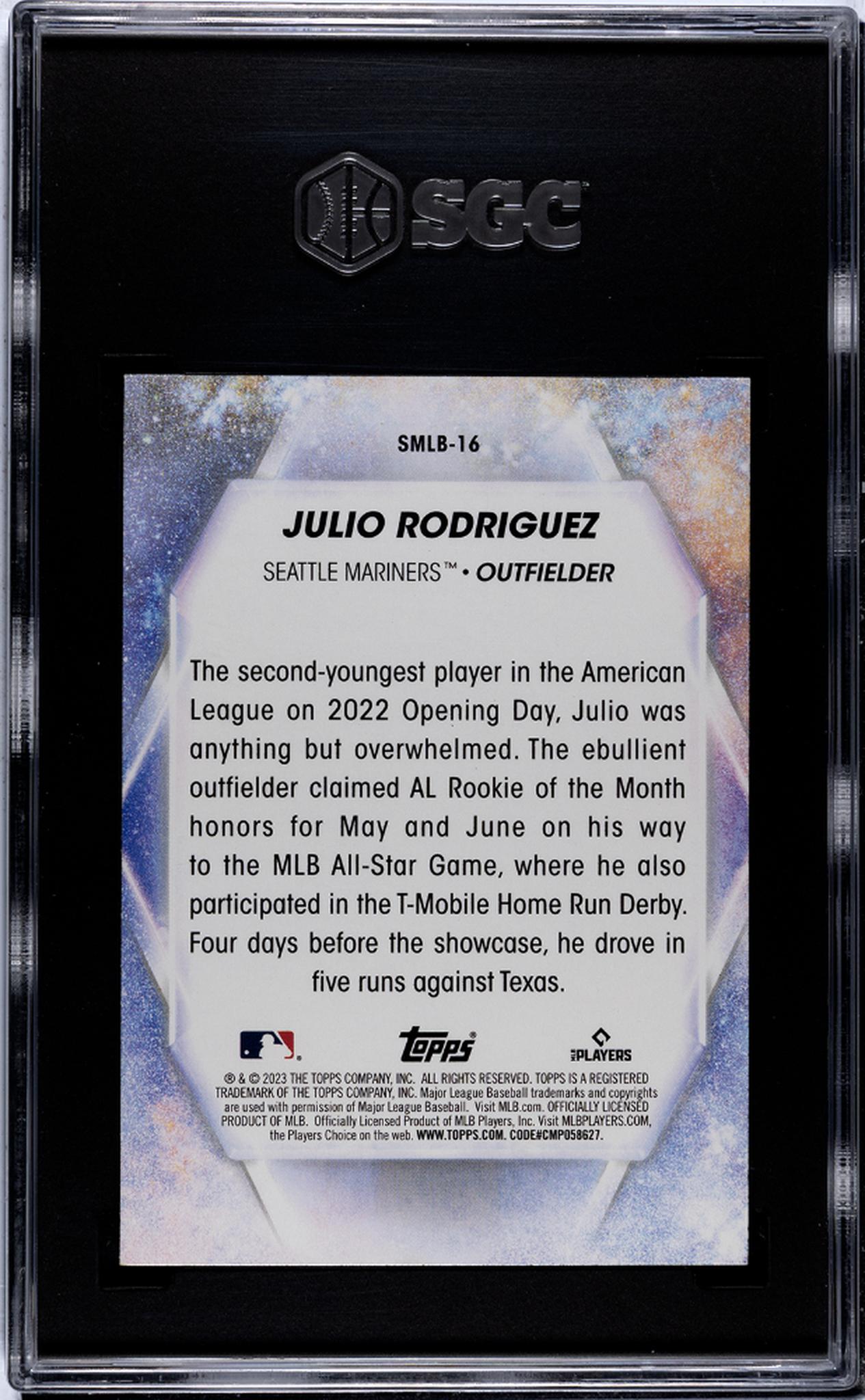 2023 Topps #SMLB-16 Julio Rodriguez Stars of MLB SGC 10