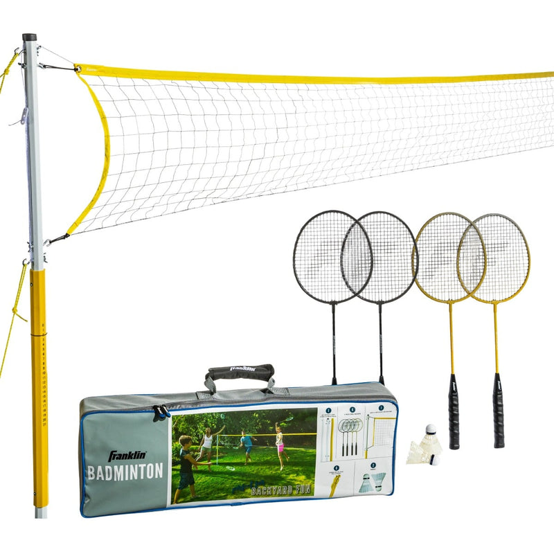 Franklin Sports Family Badminton Set - Complete with Net, Rackets & Carry Bag