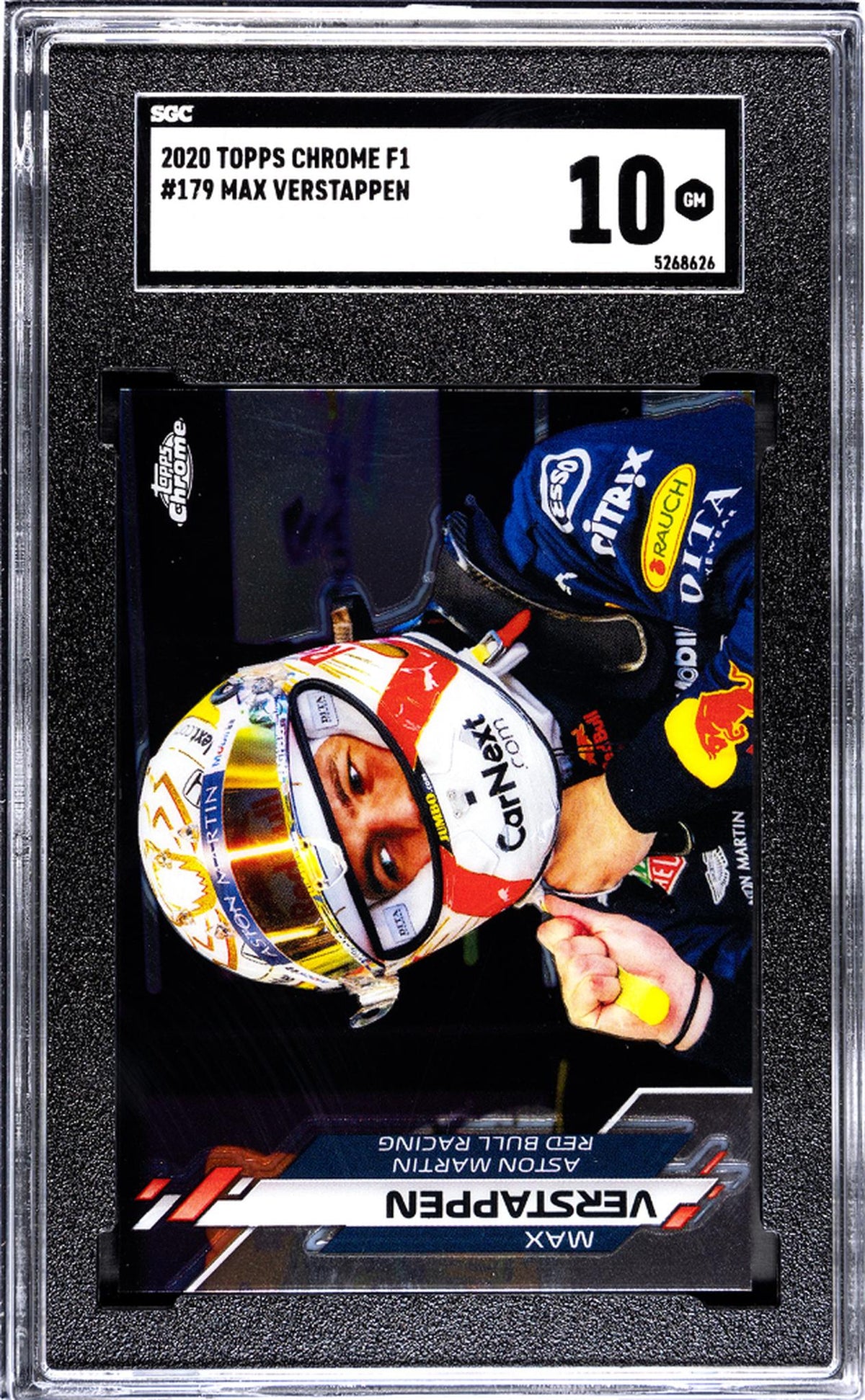 2020 Topps Chrome F1 Max Verstappen #179 SGC 10