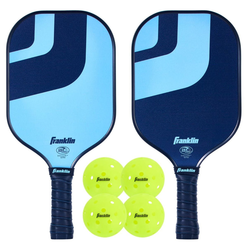 Franklin Sports USA Pickleball Dagger 2 Player X-40 Pickleball Set