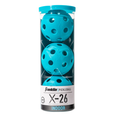 Franklin Sports USA Pickleball X-26 Indoor Pickleballs - 3 Pack