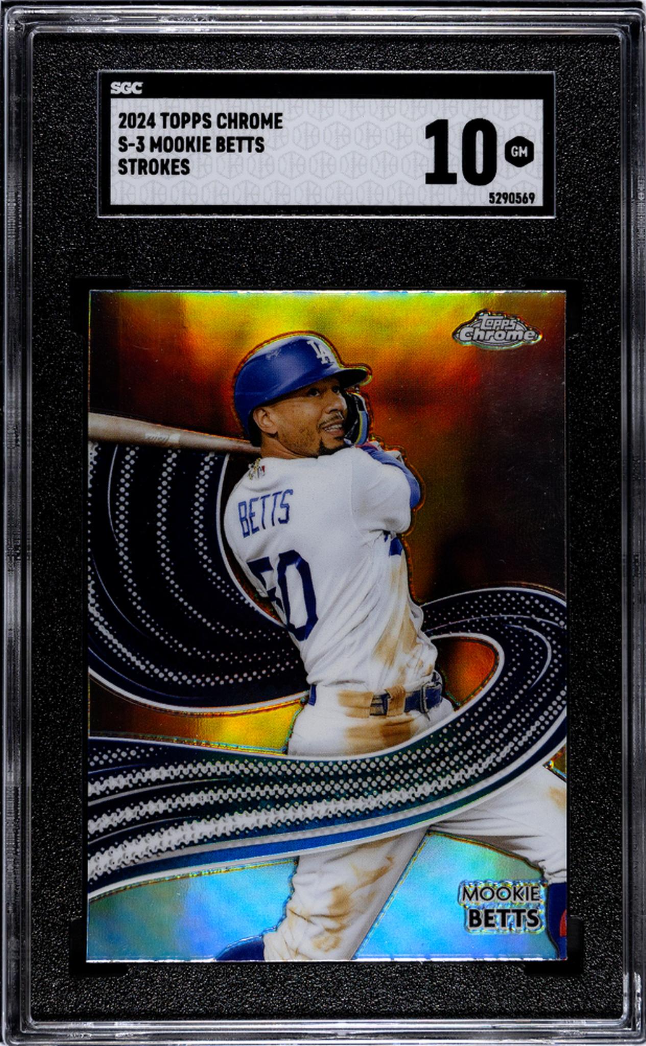 2024 Topps Chrome #S-3 Mookie Betts Strokes SGC 10