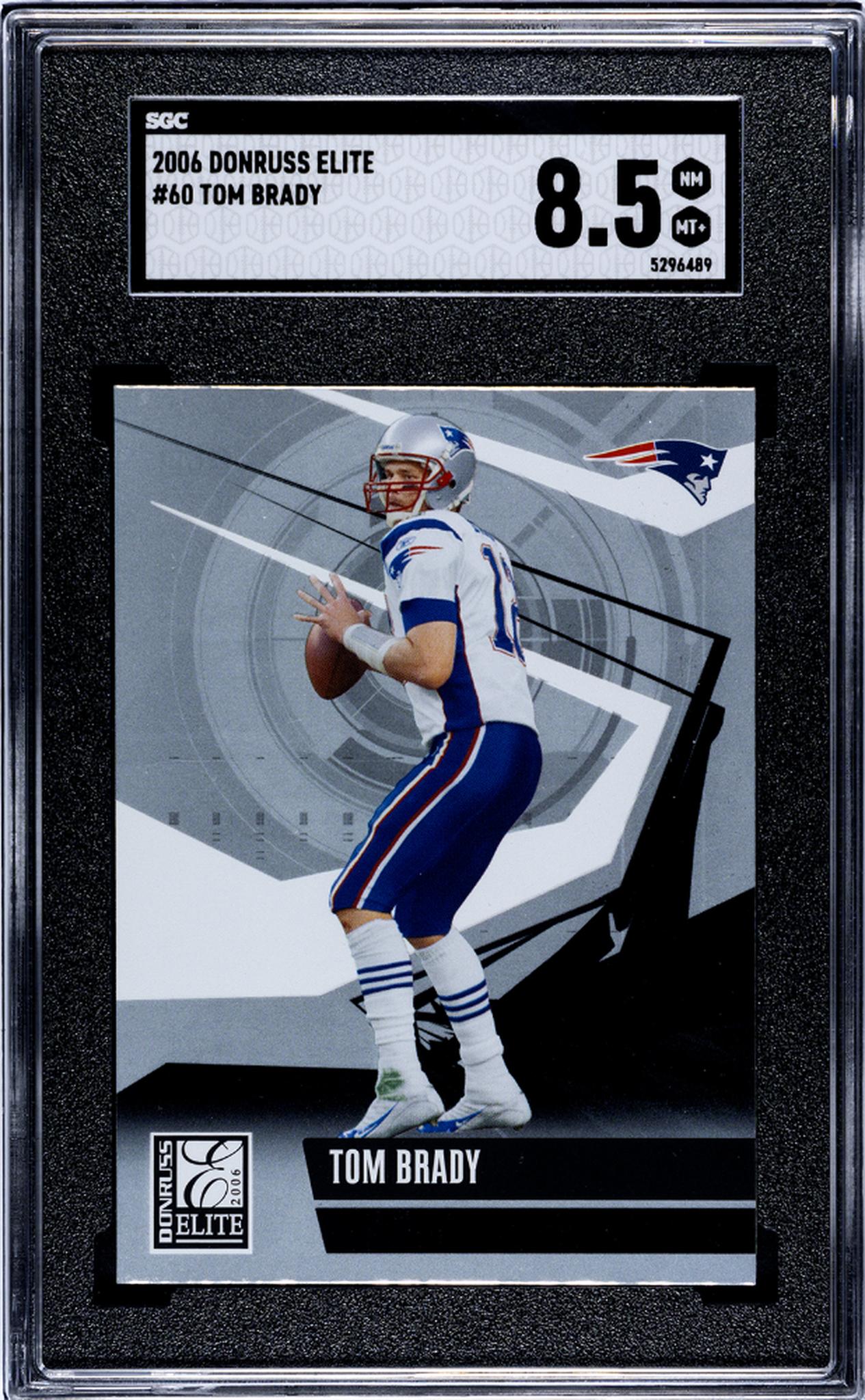 2006 Donruss Elite Tom Brady #60 SGC 8.5