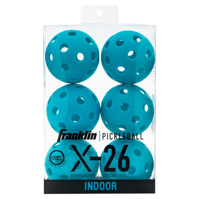 Franklin Sports USA Pickleball X-26 Indoor Pickleballs - 6 Pack