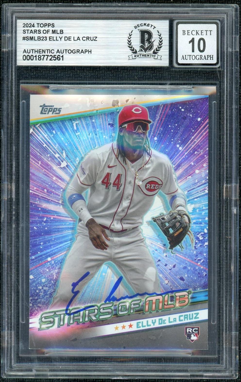 2024 Topps SMLB-23 Elly De La Cruz Authentic Auto BGS
