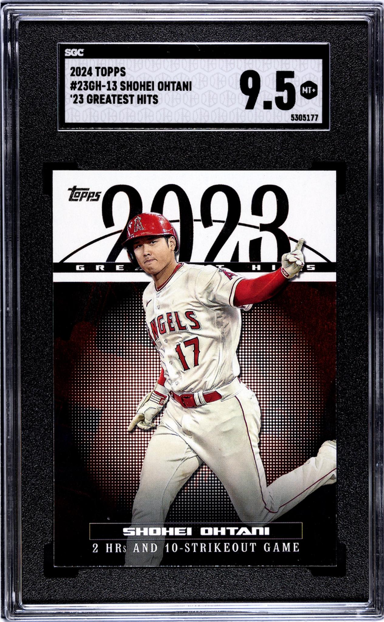 2024 Topps #23GH-13 Shohei Ohtani '23 Greatest Hits SGC 9.5 MT+ Angels