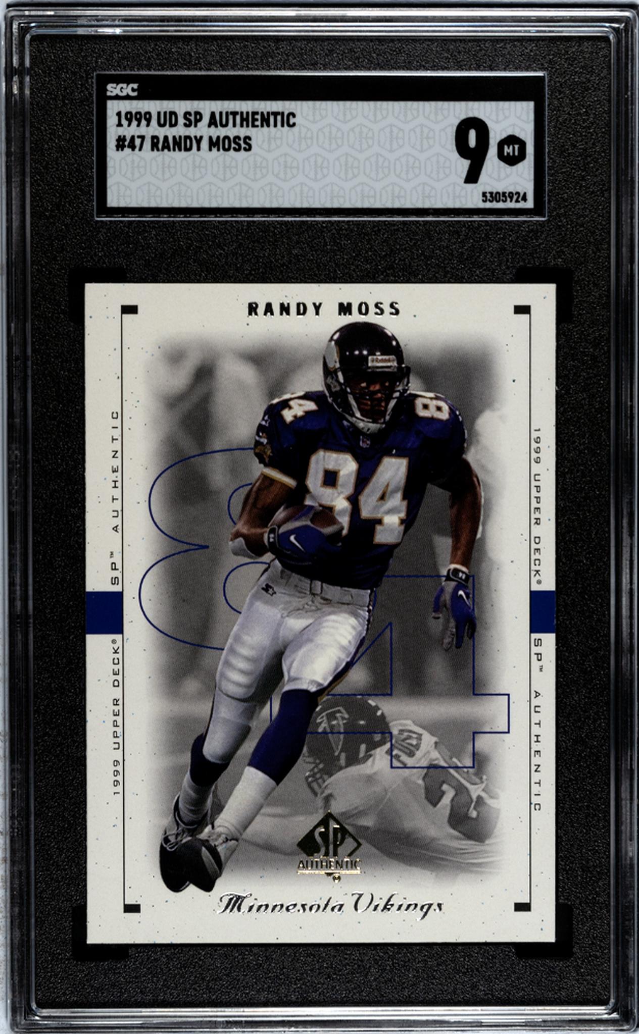 1999 Upper Deck SP Authentic #47 Randy Moss SGC 9