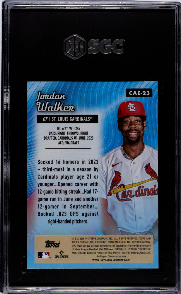 2024 Topps Chrome #CAE-23 Jordan Walker All Etch SGC 10