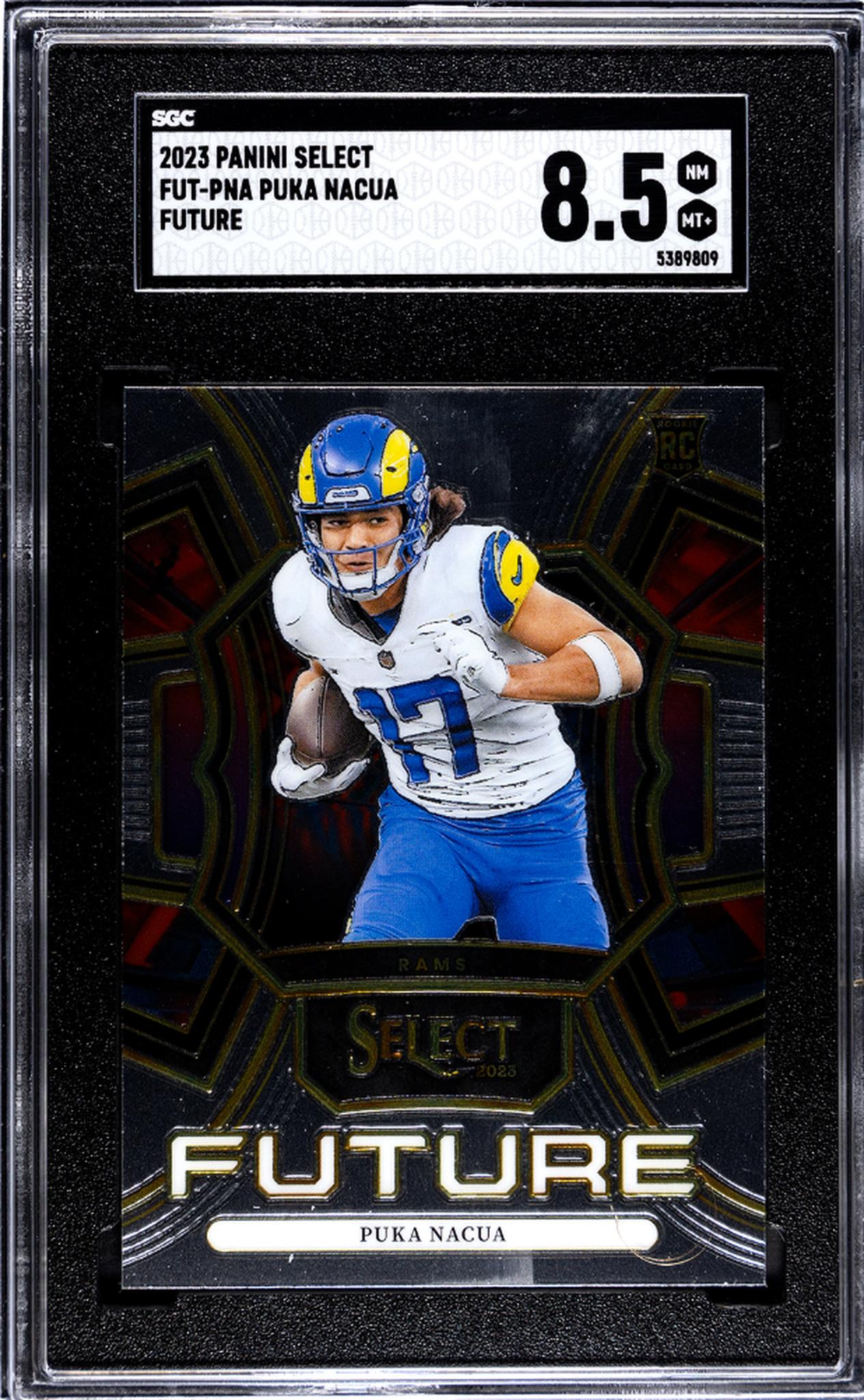 2023 Panini Select #FUT-PNA Puka Nacua Future Rookie  SGC 8.5