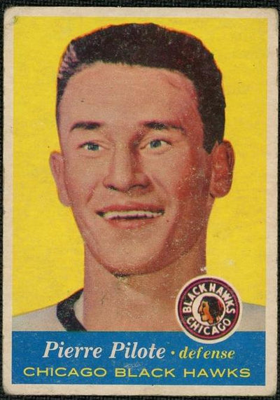 1957 Topps Pierre Pilote #22 Chicago Black Hawks