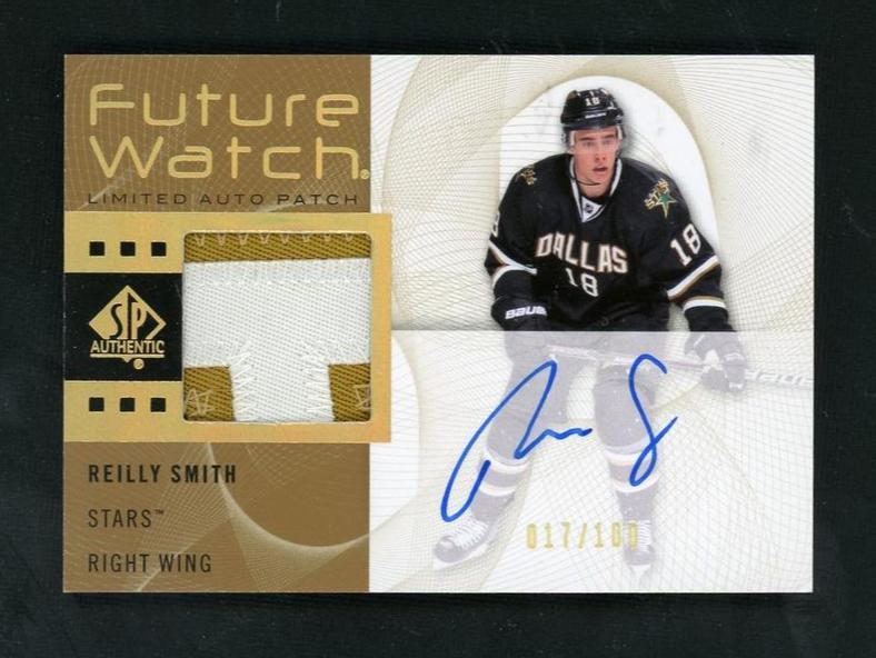 2012 Upper Deck SP Authentic 217 Reilly Smith Future Watch Rookie /100 Dallas Stars Auto