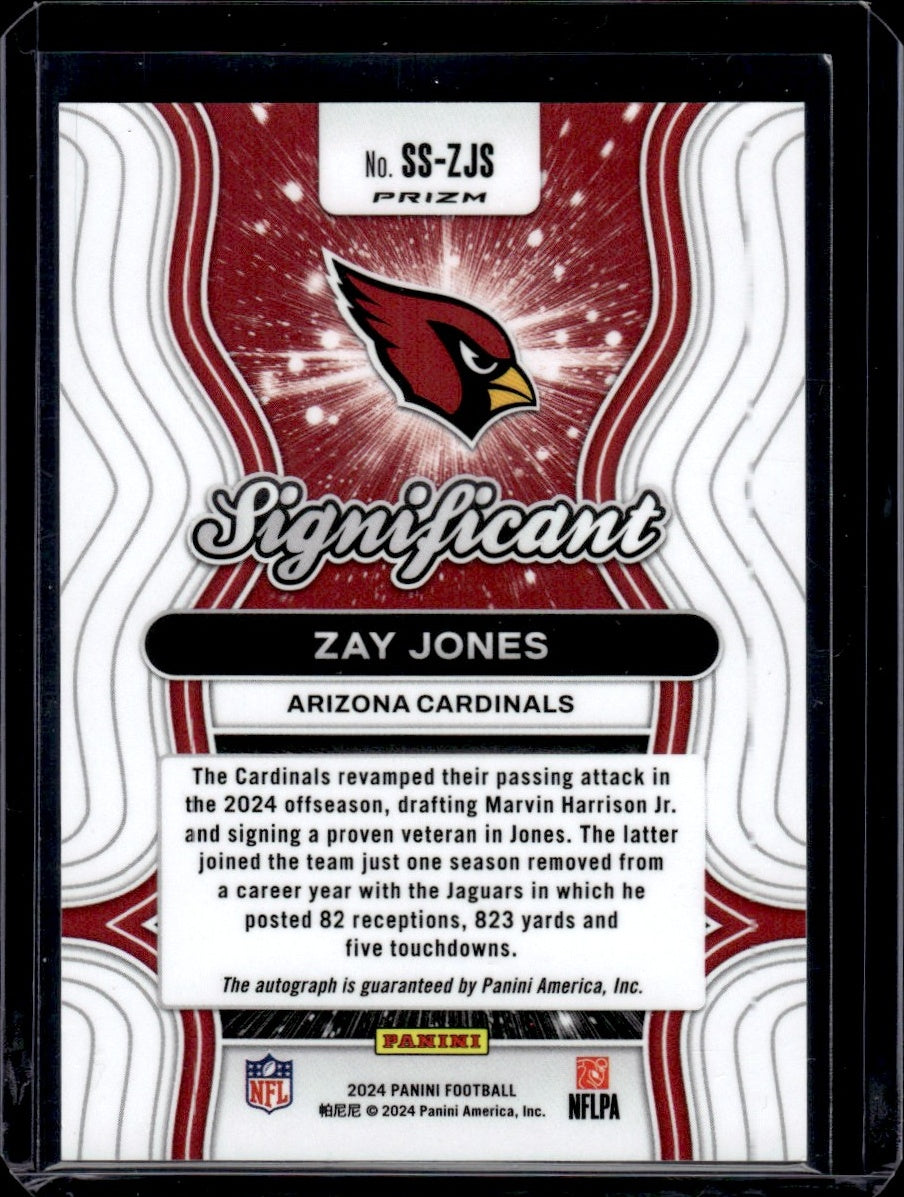 2024 Panini Prizm #SS-ZJS Zay Jones Significant Auto Arizona Cardinals