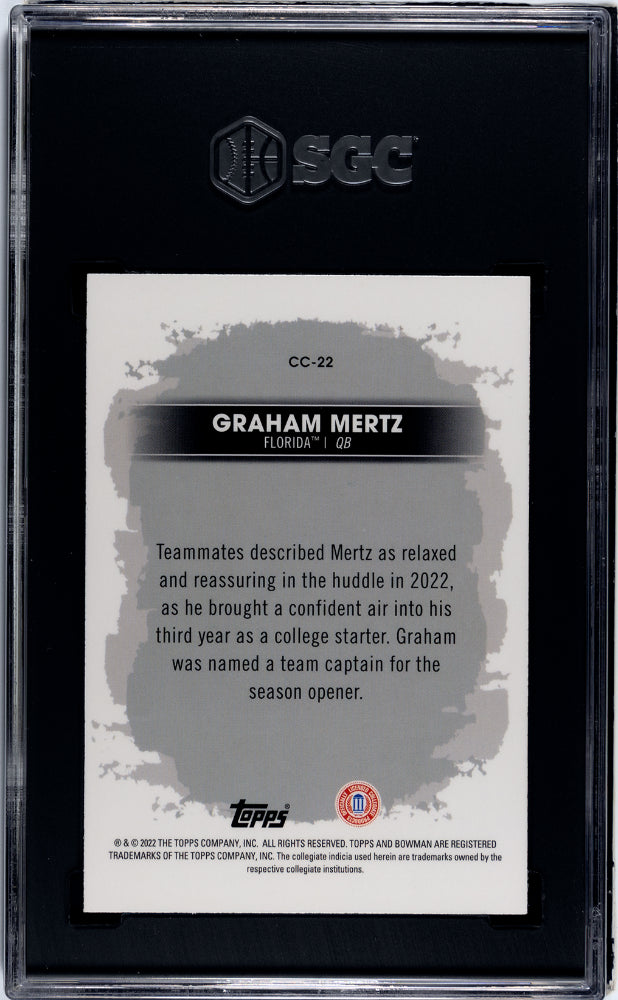 2022 Bowman University Best #CC-22 Graham Mertz Campus Captains SGC 10