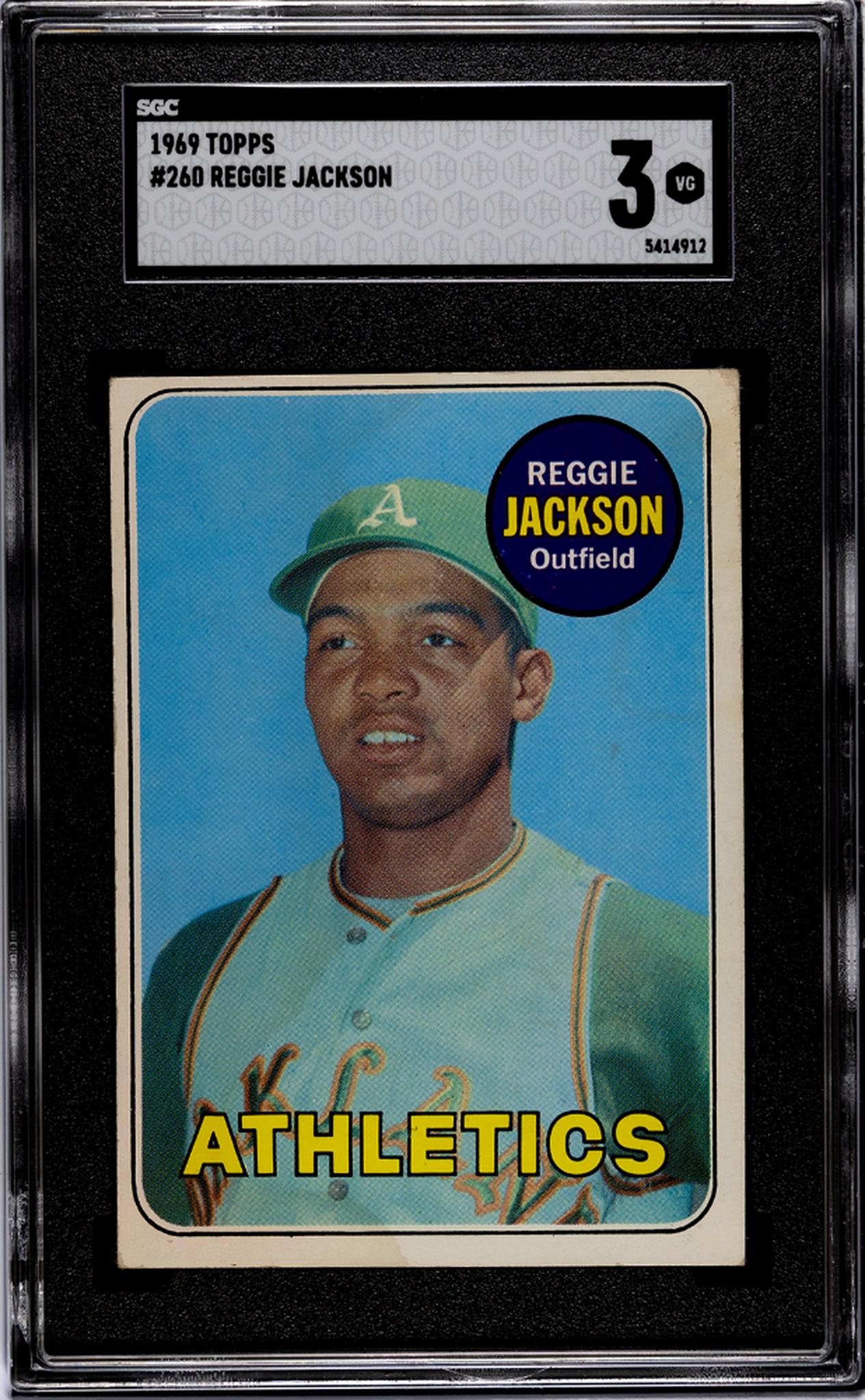 1969 Topps #260 Reggie Jackson SGC 3